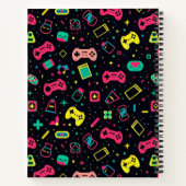 Patroon Videospelcontrollers Notitieboek (Achterkant)