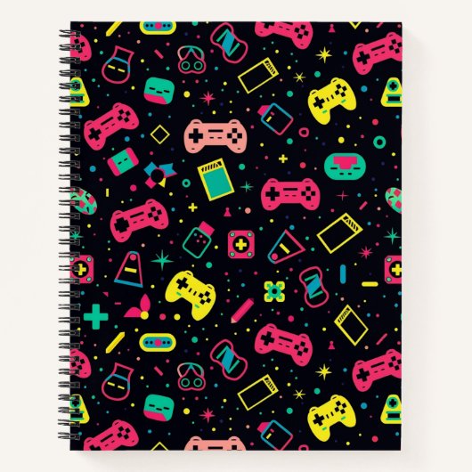Patroon Videospelcontrollers  Notitieboek (Voorkant)