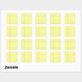 patroon vierkante sticker (Vel)