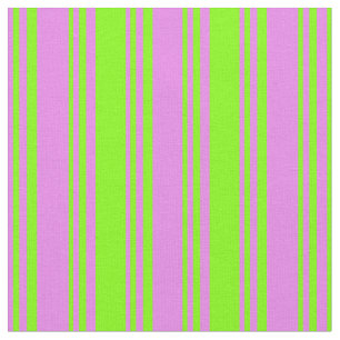 Patroon Violet & Chartreuse Stripes/Lines Stof