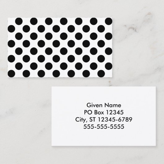 Patroon Visitekaartje (Voorkant / Achterkant)