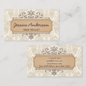 Patroon Visitekaartje Retro Hair Stylist (Voorkant / Achterkant)