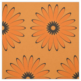 Patroon voor Abstracte zonnebloemen Stof