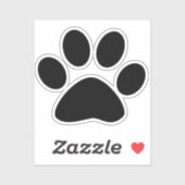 Patroon voor afdrukken schilderen Aangepast, zwart Sticker (Vel)