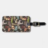 Patroon voor Afrikaanse dieren Bagagelabel (Voorkant horizontaal)