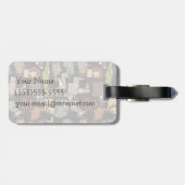 Patroon voor Afrikaanse dieren Bagagelabel (Achterkant horizontaal)