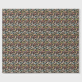 Patroon voor Afrikaanse dieren Cadeaupapier (Vlak)