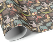 Patroon voor Afrikaanse dieren Cadeaupapier (Rol Hoek)