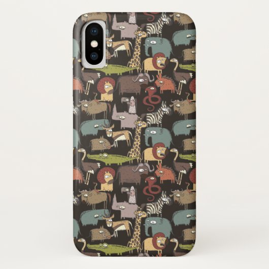 Patroon voor Afrikaanse dieren Case-Mate iPhone Case (Achterkant)