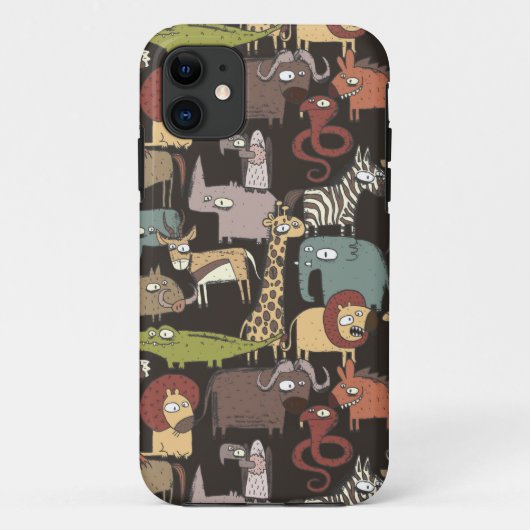 Patroon voor Afrikaanse dieren Case-Mate iPhone Case (Achterkant)