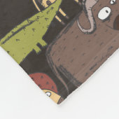 Patroon voor Afrikaanse dieren Fleece Deken (Hoek)