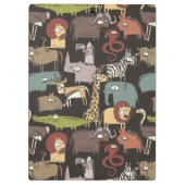 Patroon voor Afrikaanse dieren Klembord (Achterkant)