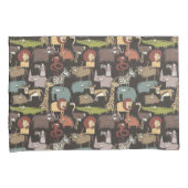 Patroon voor Afrikaanse dieren Kussensloop (Voorkant-Rechts)