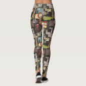 Patroon voor Afrikaanse dieren Leggings (Achterkant)