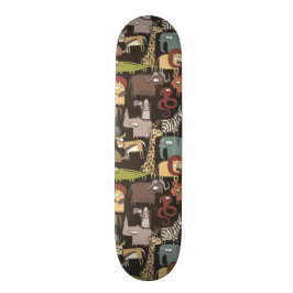Patroon voor Afrikaanse dieren Skateboard