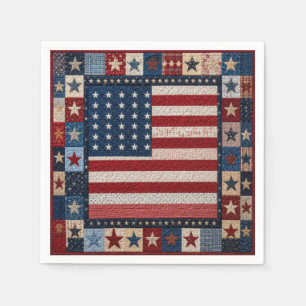 Patroon voor Amerikaanse Vlagdeken Servet