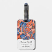 Patroon voor anker en kwal bagagelabel (Achterkant verticaal)