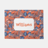 Patroon voor anker en kwal | Jouw namen toevoegen Deurmat (Voorkant)