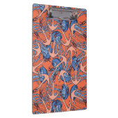 Patroon voor anker en kwal klembord (Rechts)