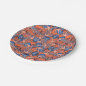 Patroon voor anker en kwal papieren bordje (Gekanteld)