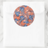 Patroon voor anker en kwal ronde sticker (Tas)