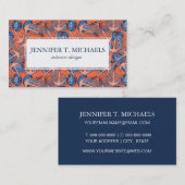 Patroon voor anker en kwal visitekaartje (Voorkant / Achterkant)