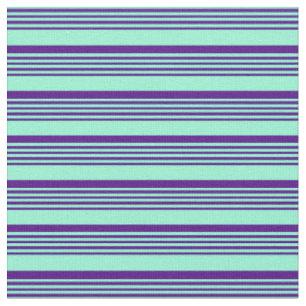 Patroon voor Aquamarine en Indigostripes Stof