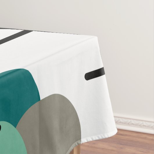 Patroon voor atomaire-leeftijdsmoleculen tafelkleed (Voorbeeld)