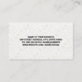 Patroon voor Barber Shop Tools Visitekaartje (Achterkant)