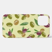 Patroon voor bijtende olijven en olijfbladeren Case-Mate iPhone case (Achterkant (horizontaal))