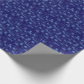 Patroon voor blauw circuit cadeaupapier (Hoek)