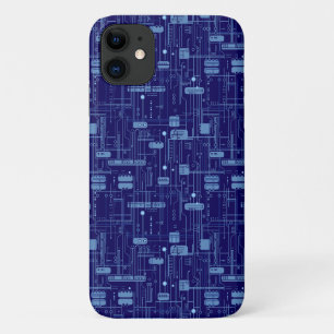 Patroon voor blauw circuit Case-Mate iPhone case