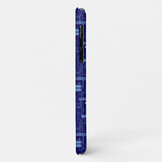 Patroon voor blauw circuit Case-Mate iPhone case (Achterkant/links)