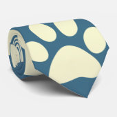 Patroon voor blauw controlebord stropdas (Opgerold)