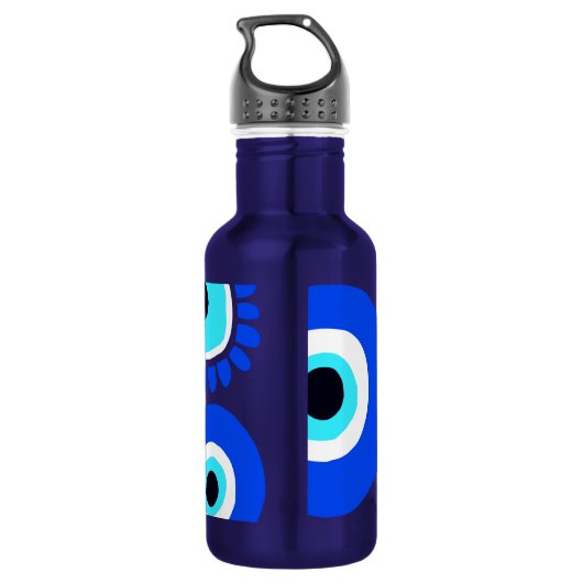 Patroon voor blauw en wit Kwaad Waterfles (Achterkant)