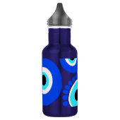 Patroon voor blauw en wit Kwaad Waterfles (Links)