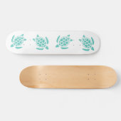 Patroon voor blauw Zee Persoonlijk Skateboard (Horizontaal)