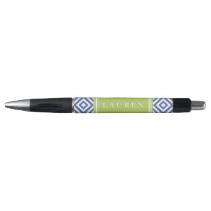 Patroon voor blauwe en groene diamanten pen