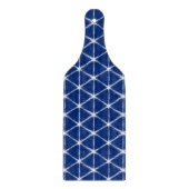 Patroon voor blauwe en witte shibori-lijnen snijplank (Voorkant)