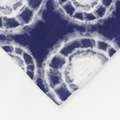 Patroon voor blauwe en witte sjiitische cirkels fleece deken (Hoek)