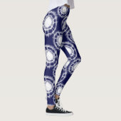 Patroon voor blauwe en witte sjiitische cirkels leggings (Rechts)