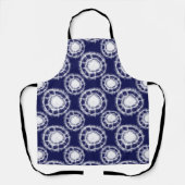 Patroon voor blauwe en witte sjiitische cirkels schort (Voorkant)