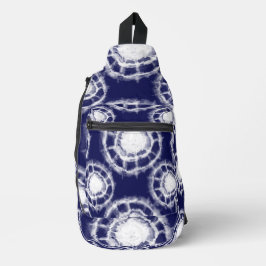 Patroon voor blauwe en witte sjiitische cirkels sling bag