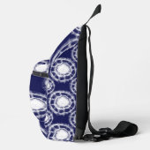 Patroon voor blauwe en witte sjiitische cirkels sling bag (Rechts)