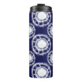 Patroon voor blauwe en witte sjiitische cirkels thermosbeker (Voorkant)