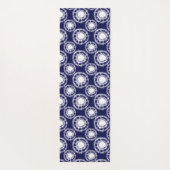 Patroon voor blauwe en witte sjiitische cirkels yogamat (Achterkant)