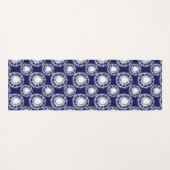 Patroon voor blauwe en witte sjiitische cirkels yogamat (Voorkant (horizontaal))