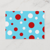 Patroon voor Blauwgroen rode witte rode rode witte Visitekaartje (Achterkant)