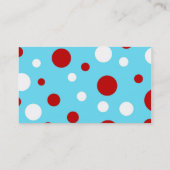 Patroon voor Blauwgroen rode witte rode rode witte Visitekaartje (Achterkant)