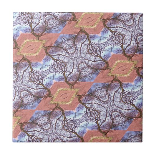 PATROON VOOR BOMEN EN VELDEN TEGELTJE (Voorkant)